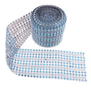 10Yards/9.1m Flower Rhinestone Crystal Chain Beaded Ribbon Trim Sewing Applique Embellishment