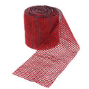 10 Yards Mesh Wrap Roll Sparkle Rhinestone Ribbon for Wedding Cake Clothing Accessories Craft Project DIY Red