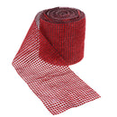 10 Yards Mesh Wrap Roll Sparkle Rhinestone Ribbon for Wedding Cake Clothing Accessories Craft Project DIY Red