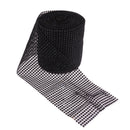 10 Yards Mesh Wrap Roll Sparkle Rhinestone Ribbon for Wedding Cake Clothing Accessories Craft Project DIY Black