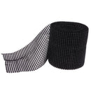 10 Yards Mesh Wrap Roll Sparkle Rhinestone Ribbon for Wedding Cake Clothing Accessories Craft Project DIY Black