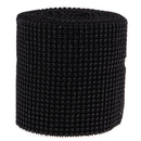 10 Yards Mesh Wrap Roll Sparkle Rhinestone Ribbon for Wedding Cake Clothing Accessories Craft Project DIY Black