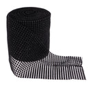 10 Yards Mesh Wrap Roll Sparkle Rhinestone Ribbon for Wedding Cake Clothing Accessories Craft Project DIY Black