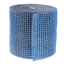 10 Yards Mesh Wrap Roll Sparkle Rhinestone Ribbon for Wedding Cake Clothing Accessories Craft Project DIY Blue