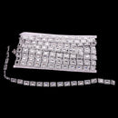 10 Yards Diamante Square Crystal Beaded Chain Ribbon Trim Sewing Decoration Applique Silver