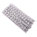 10 Yards Diamante Square Crystal Beaded Chain Ribbon Trim Sewing Decoration Applique Silver