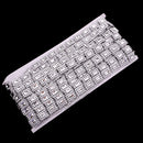 10 Yards Diamante Square Crystal Beaded Chain Ribbon Trim Sewing Decoration Applique Silver