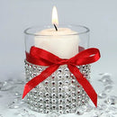 9.1 Meters Flower Shape Rhinestone Beaded Chain Ribbon Trim Embellishment for DIY Crafts Silver