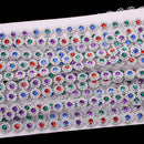 10 Yards Diamante Colorful Flower Crystal Beaded Chain Ribbon Trim Sewing Decoration Applique