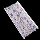 10 Yards Diamante Colorful Flower Crystal Beaded Chain Ribbon Trim Sewing Decoration Applique