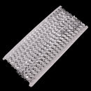 10 Yards 1.2cm Leaves Shape Rhinestone Chain Ribbon Trims for Crafts Wedding Decoration Sewing Applique Silver