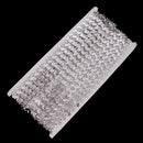 10 Yards 1.2cm Leaves Shape Rhinestone Chain Ribbon Trims for Crafts Wedding Decoration Sewing Applique Silver