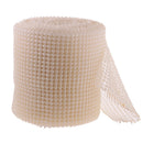 10 Yards 24-Rows Pearl Beaded Chain Ribbon Trim Sewing Applique for DIY Decoration Beige