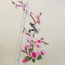 Flower and Bird Lace Embroidered Fabric Sew on Dress Applique Sewing Patch Craft