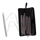 33pcs/set Professional Stainless Steel Straight Circular Crochet Knitting Needles Kit Tool