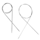 104pcs Pro Stainless Steel Straight Circular Knitting Needles Crochet Hook Weaving Set Craft Tools
