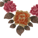 Lace Embroidered Floral Collar Applique for Clothes Dress Neckline Trims Sewing CL494