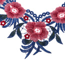 Lace Embroidered Floral Collar Applique for Clothes Dress Neckline Trims Sewing CL566
