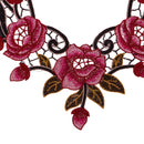 Lace Embroidered Floral Collar Applique for Clothes Dress Neckline Trims Sewing CL899