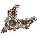 Embroidered Flower Lace Fabric Trim Applique Patch for Sewing Craft J021