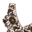 Embroidered Flower Lace Fabric Trim Applique Patch for Sewing Craft J021