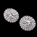 5 Pieces Rhinestone Shank Buttons for Decoration Embellishment Silver 21mm