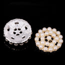 Pack of 5 Pearl Buttons Flatback Embellishments for Bow Crafts Wedding Decoration DIY 20mm