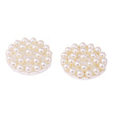 Pack of 5 Pearl Buttons Flatback Embellishments for Bow Crafts Wedding Decoration DIY 20mm