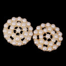 Pack of 5 Pearl Buttons Flatback Embellishments for Bow Crafts Wedding Decoration DIY 20mm