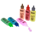 Pack of 6 Colors Jelly Washable Glitter Glue Pen for Painting Kids Crafts