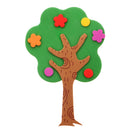 Pack of 4 Mixed Foam Shapes Green Trees Embellishments for Kids Scrapbooking Craft