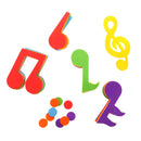 Pack of 25 Mixed Foam Shapes Music Notes Embellishments for Kids Scrapbooking Decor Craft