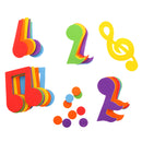 Pack of 25 Mixed Foam Shapes Music Notes Embellishments for Kids Scrapbooking Decor Craft