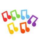Pack of 25 Mixed Foam Shapes Music Notes Embellishments for Kids Scrapbooking Decor Craft