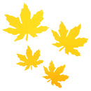 20pcs Foam Shapes Maple Leaves Assorted Leaf Embellishments for Kids Craft