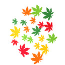 20pcs Foam Shapes Maple Leaves Assorted Leaf Embellishments for Kids Craft