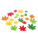 20pcs Foam Shapes Maple Leaves Assorted Leaf Embellishments for Kids Craft