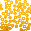 100x Resin Spacer Beads Washer Beads Jewellery Making Crafts Yellow