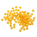 100x Resin Spacer Beads Washer Beads Jewellery Making Crafts Yellow