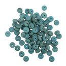 100x Turquoise Spacer Beads Washer Beads Jewellery Making Crafts 8mm Blue