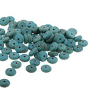100x Turquoise Spacer Beads Washer Beads Jewellery Making Crafts 8mm Blue
