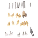 28pcs/set Wood Burning Tips Pyrography Tool Tips Soldering Tips Stencils
