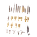 28pcs/set Wood Burning Tips Pyrography Tool Tips Soldering Tips Stencils