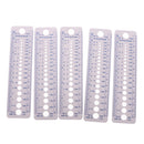 2-10mm 5pcs Knitting Needle Gauge Inch cm Ruler Tools for Crochet Hook Crafts