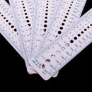 2-10mm 5pcs Knitting Needle Gauge Inch cm Ruler Tools for Crochet Hook Crafts