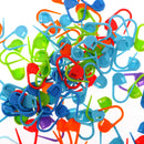 100pcs Mini Assorted Color Knitting Crafts Crochet Locking Stitching Needle Clips