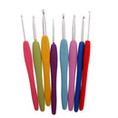66PCS/SET Aluminium Crochet Hooks Needles Knitting Weaving DIY Tools Sewing crafts Supplies Blue