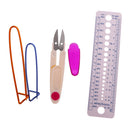 66PCS/SET Aluminium Crochet Hooks Needles Knitting Weaving DIY Tools Sewing crafts Supplies Blue