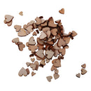 100pcs Assorted Size Wooden Shape Hearts Embellishments for Crafts