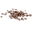 Pack of 100 Assorted Size Wooden Shape Unfinished Stars Embellishments for Scrapbooking Crafts